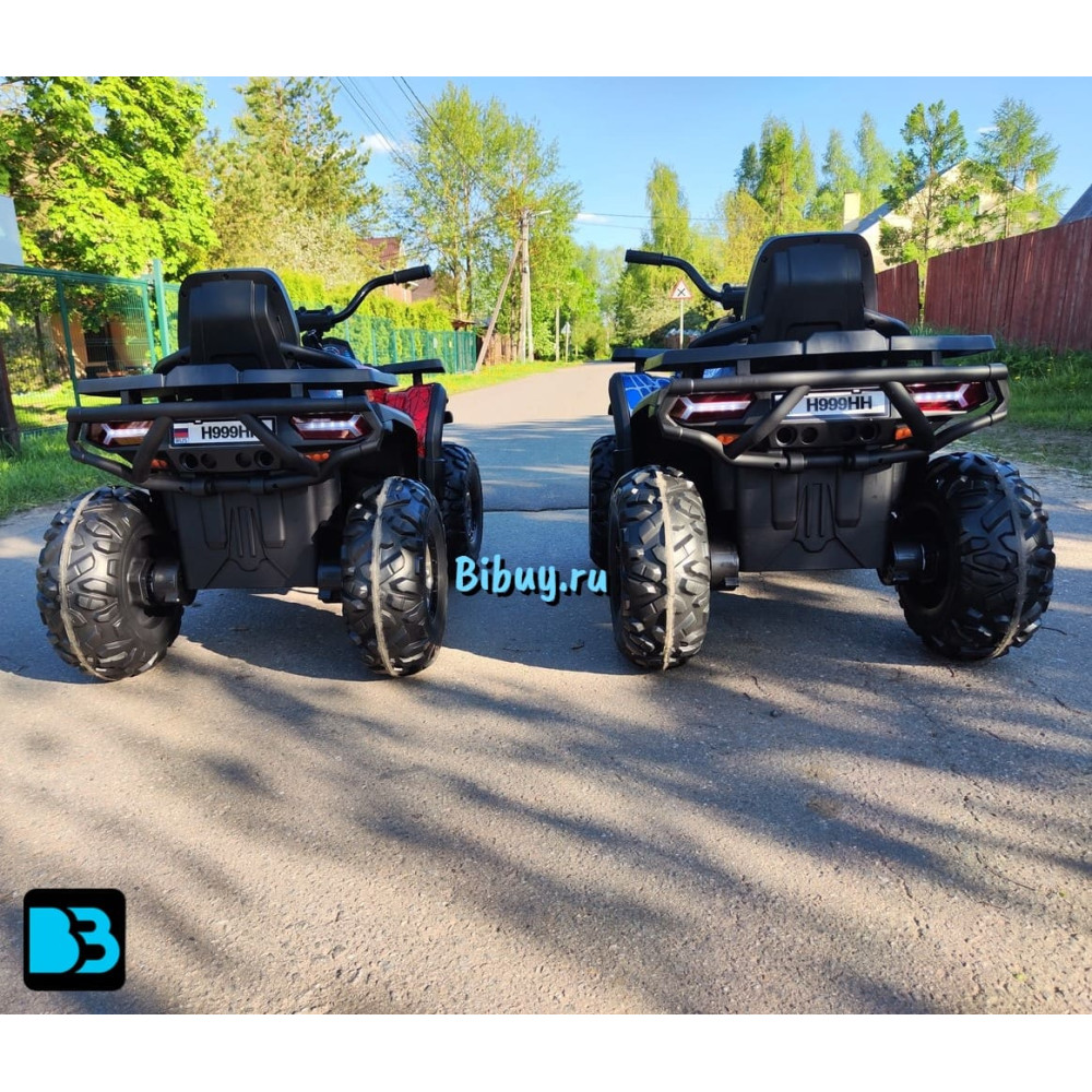 Детский электроквадроцикл H999HH жёлтый, полноприводный, с пультом