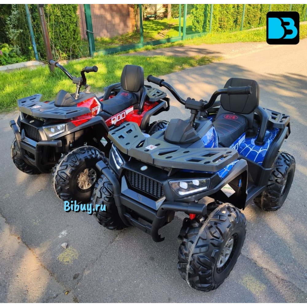 Детский электроквадроцикл H999HH жёлтый, полноприводный, с пультом