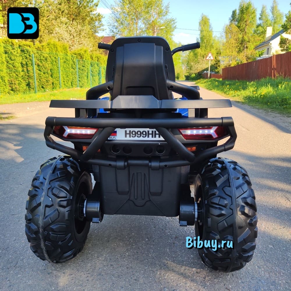 Детский электроквадроцикл H999HH синий Spider, полноприводный, с пультом