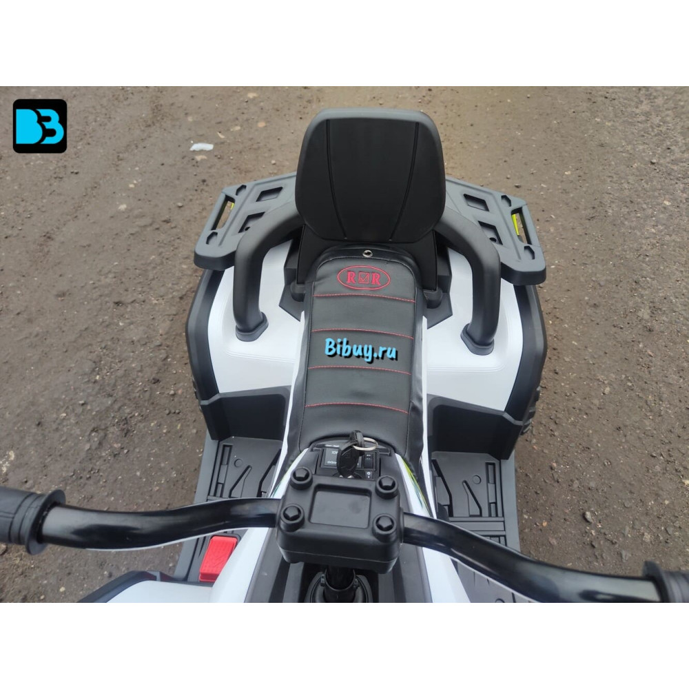 Детский электроквадроцикл H999HH белый, полноприводный, с пультом