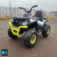 Детский электроквадроцикл H999HH белый, полноприводный, с пультом