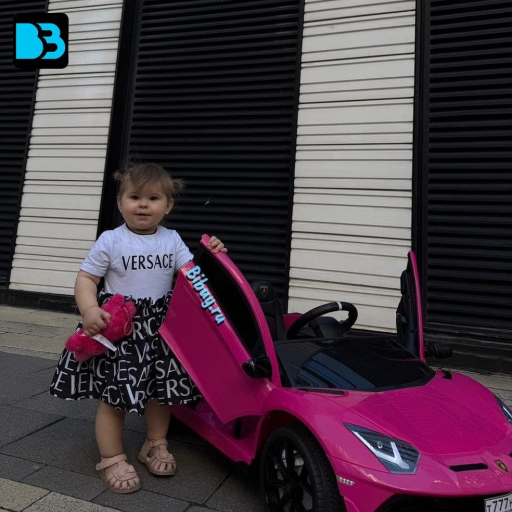 Детский электромобиль Lamborghini SVJ (розовый, 12V) - HL328