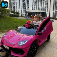 Детский электромобиль Lamborghini SVJ (розовый, 12V) - HL328