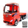 Детская машина фура Mercedes-Benz Actros 4WD с прицепом (HL358) красный