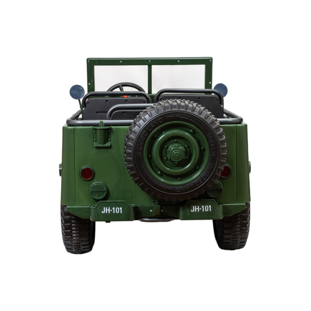 Детский электромобиль джип Jeep Willys 4137 Army green