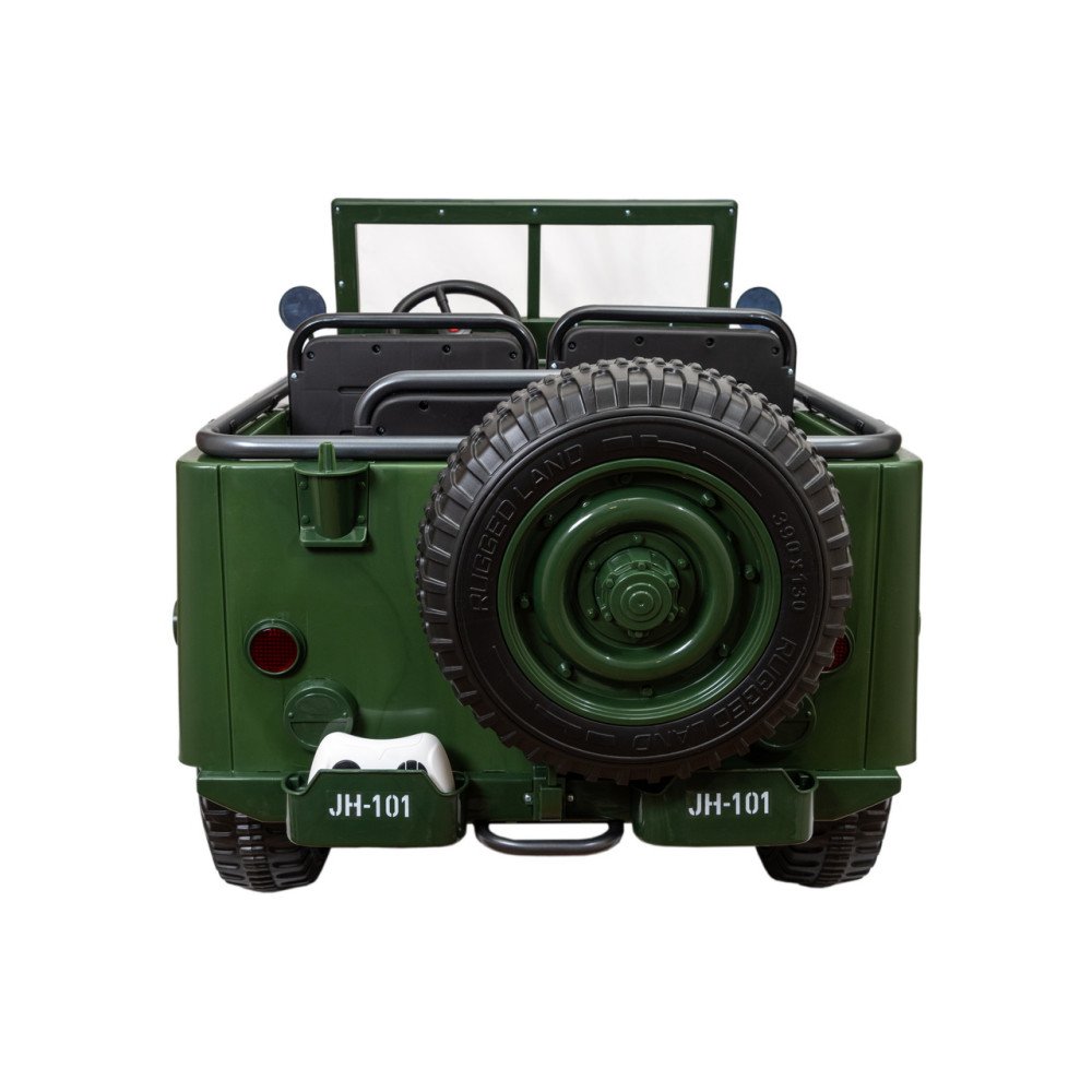 Детский электромобиль джип Jeep Willys 4137 Army green