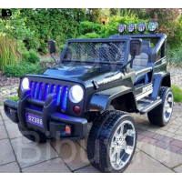 Детский электромобиль Black Jeep 4WD 12V - S2388