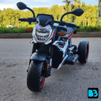 Детский трицикл K808AM белый, электрический