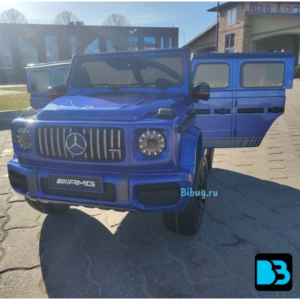 Полноприводный Гелик Mercedes-Benz G63 (K999KK)-4 WD синий глянец