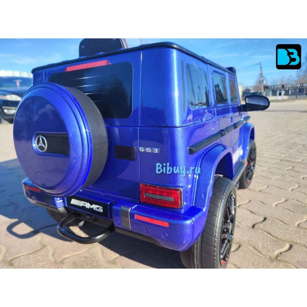 Полноприводный Гелик Mercedes-Benz G63 (K999KK)-4 WD синий глянец