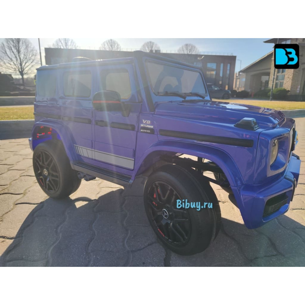 Полноприводный Гелик Mercedes-Benz G63 (K999KK)-4 WD синий глянец