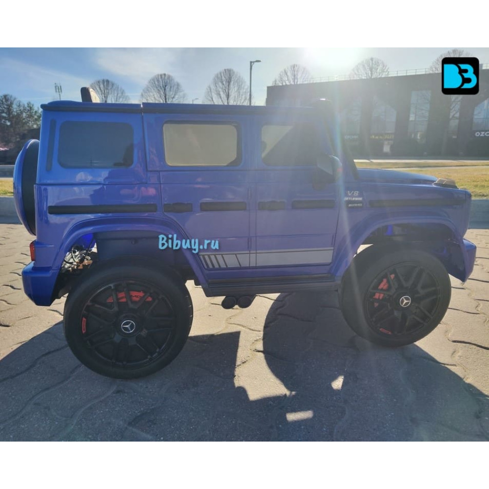 Полноприводный Гелик Mercedes-Benz G63 (K999KK)-4 WD синий глянец