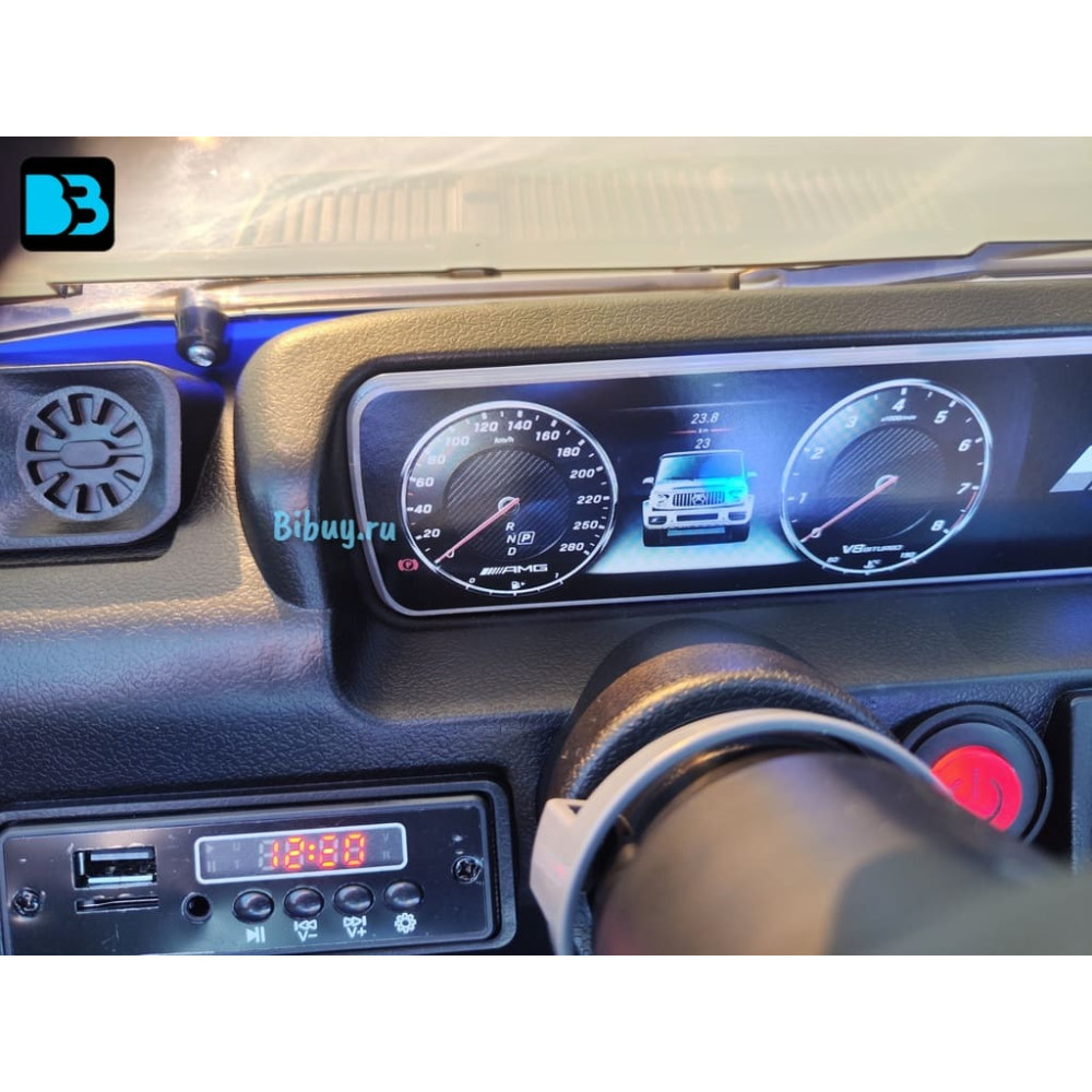 Полноприводный Гелик Mercedes-Benz G63 (K999KK)-4 WD синий глянец