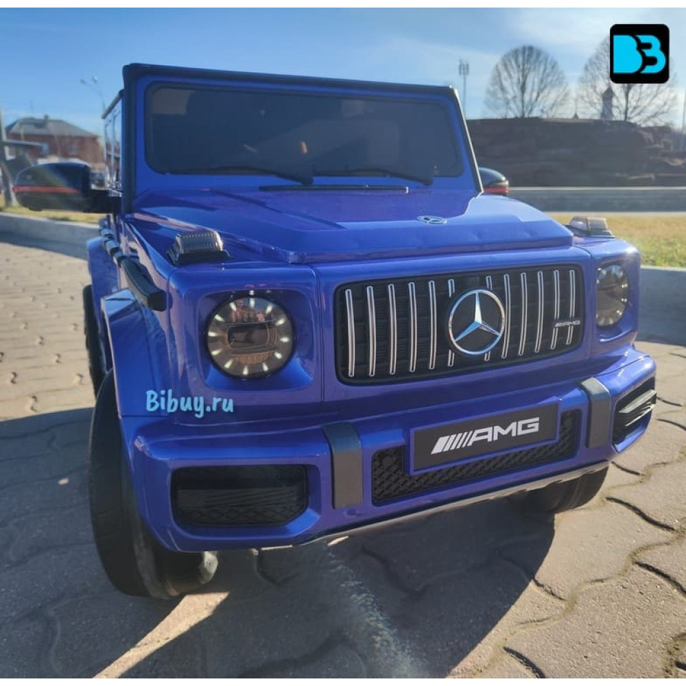Полноприводный Гелик Mercedes-Benz G63 (K999KK)-4 WD синий глянец