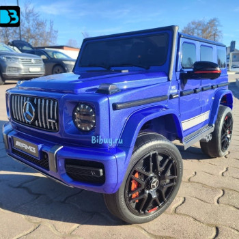 Лицензионный электромобиль Mercedes-Benz G63 (K999KK) синий глянец