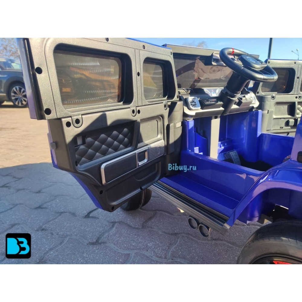 Полноприводный Гелик Mercedes-Benz G63 (K999KK)-4 WD синий глянец