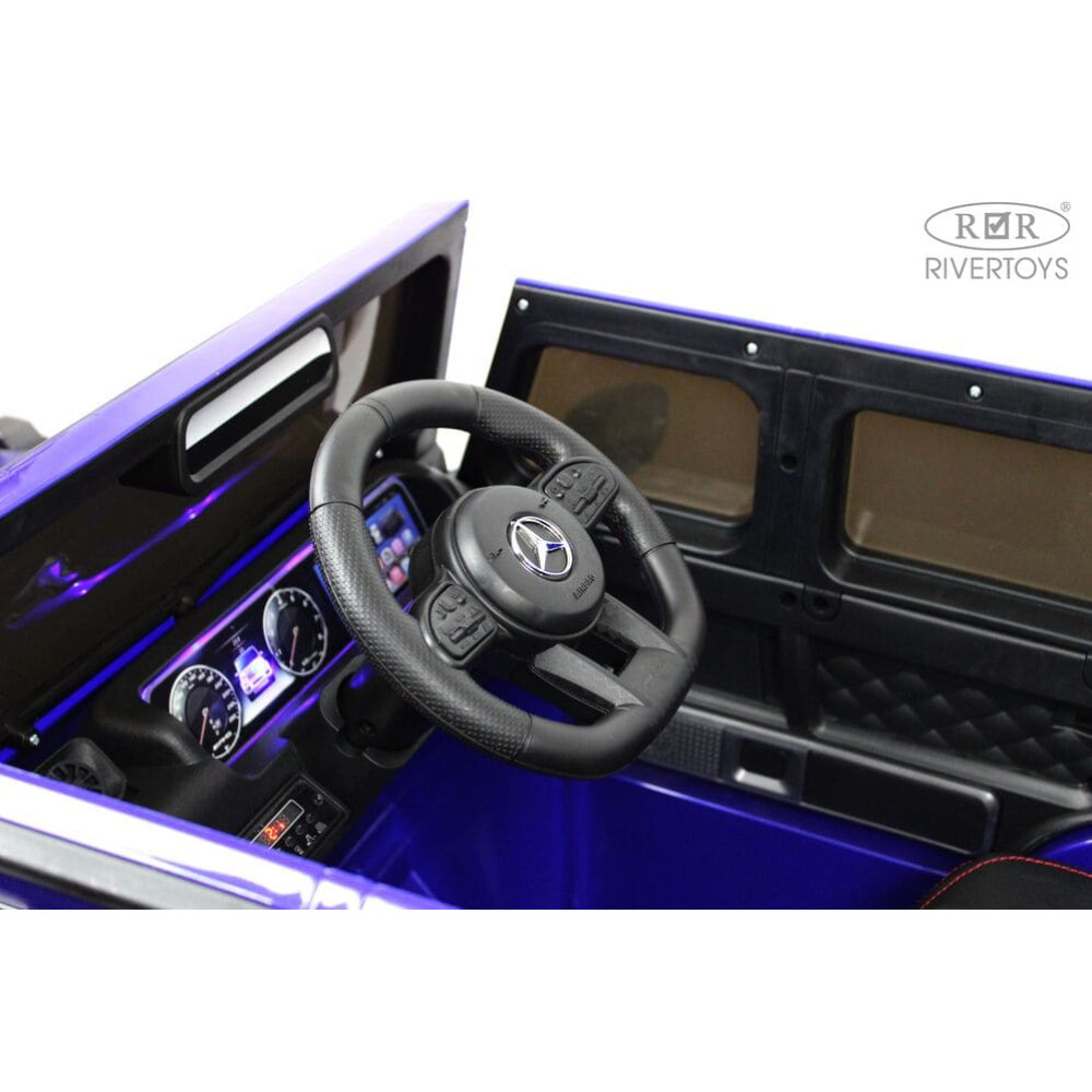 Полноприводный Гелик Mercedes-Benz G63 (K999KK)-4 WD синий глянец