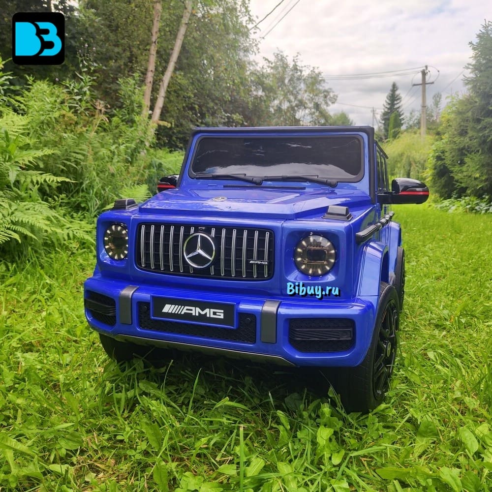 Полноприводный Гелик Mercedes-Benz G63 (K999KK)-4 WD синий глянец
