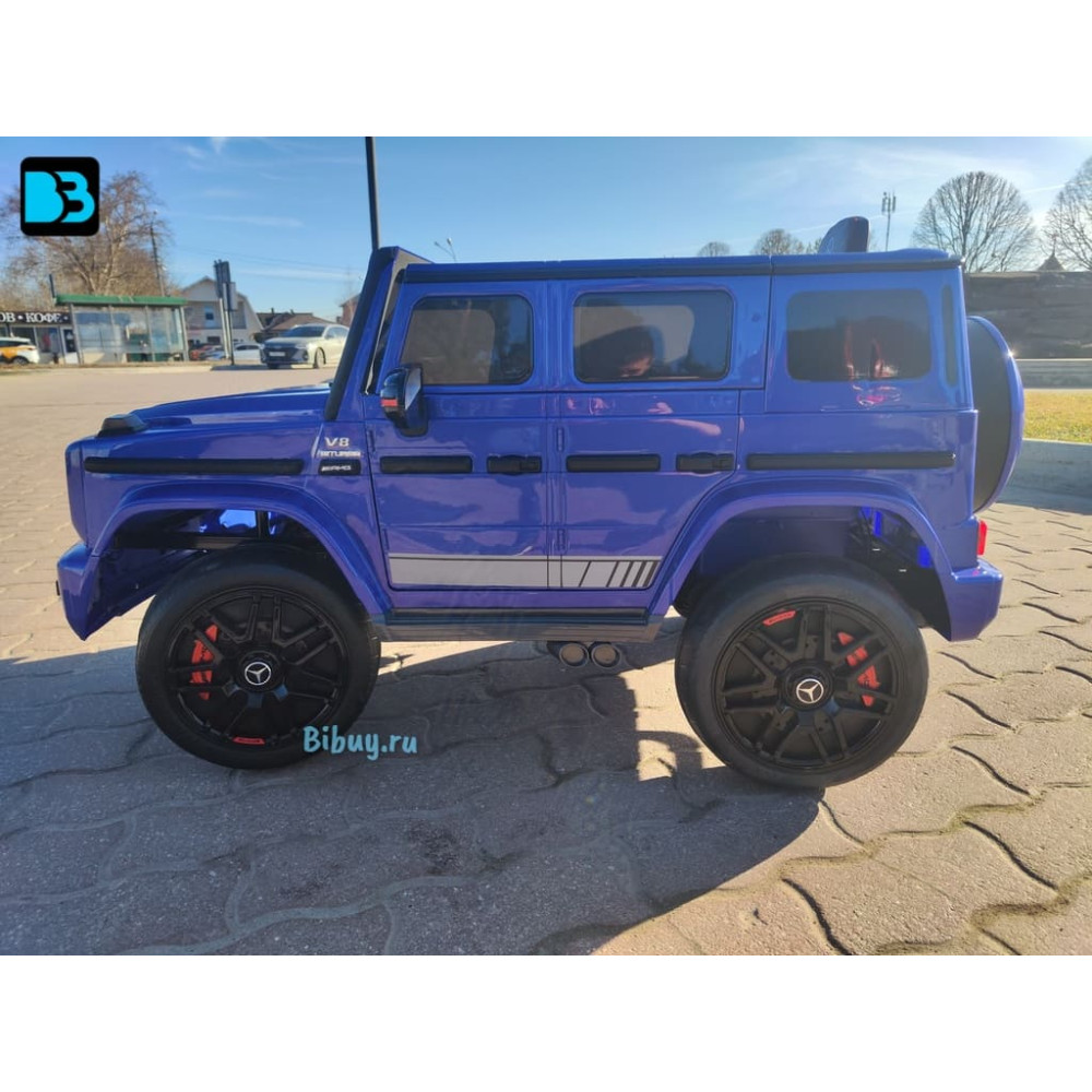 Полноприводный Гелик Mercedes-Benz G63 (K999KK)-4 WD синий глянец
