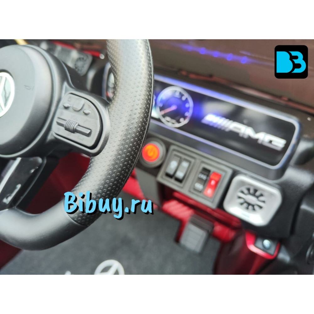 Детский электромобиль Mercedes-Benz G63 (K999KK)-4 WD вишневый глянец