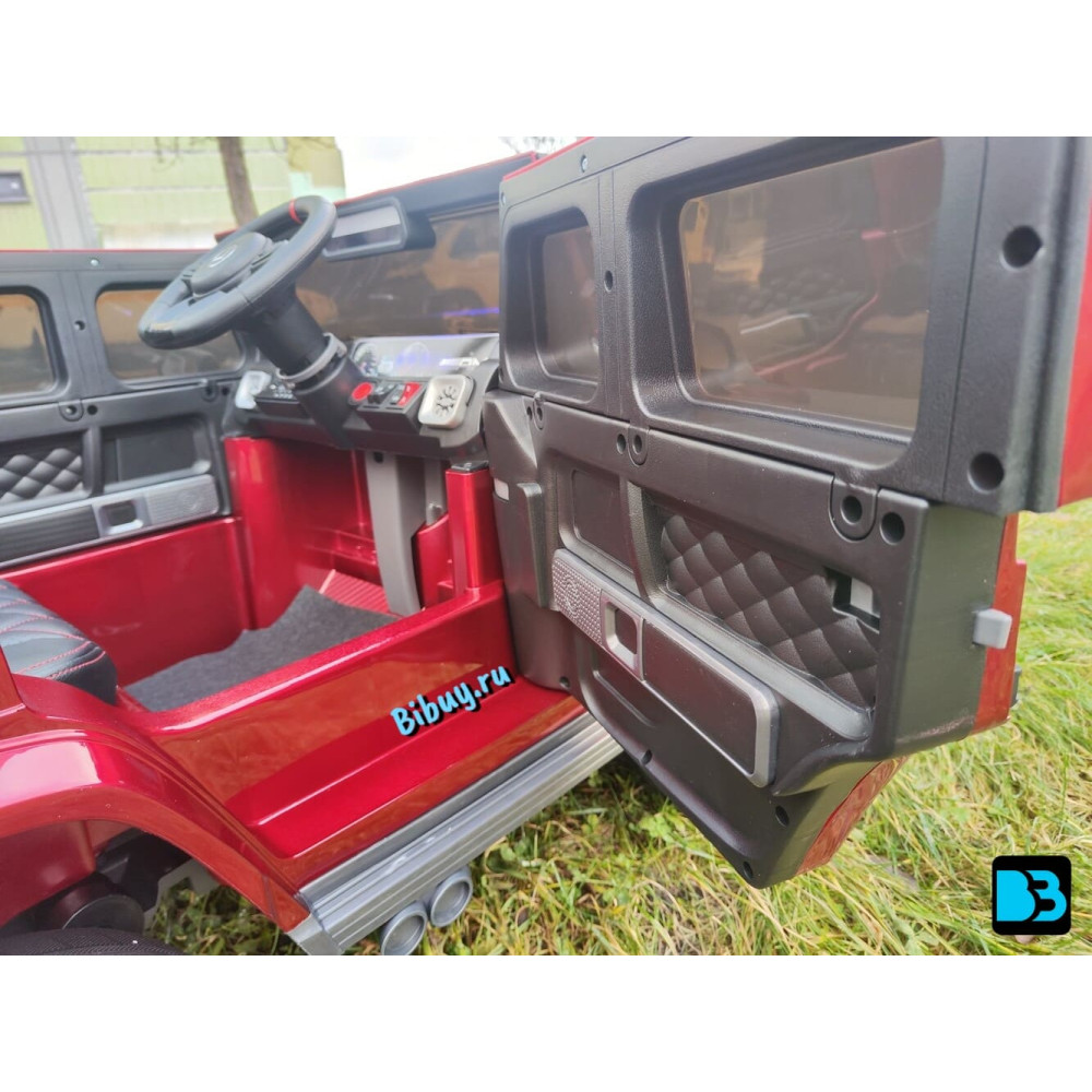 Детский электромобиль Mercedes-Benz G63 (K999KK)-4 WD вишневый глянец