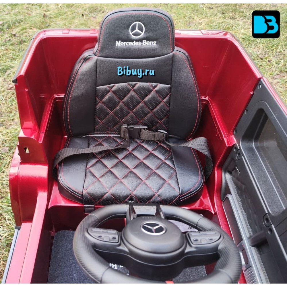 Детский электромобиль Mercedes-Benz G63 (K999KK)-4 WD вишневый глянец