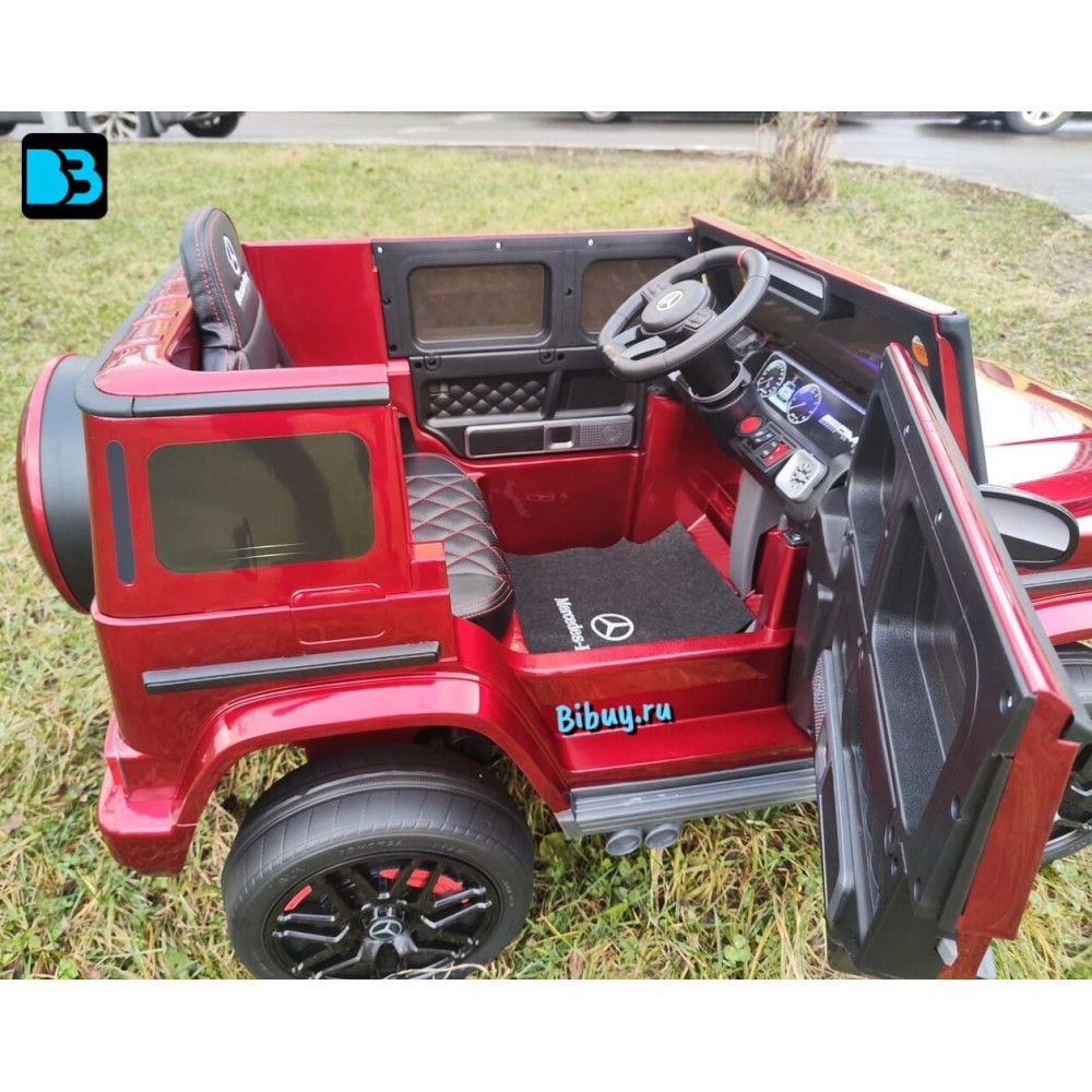 Детский электромобиль Mercedes-Benz G63 (K999KK)-4 WD вишневый глянец