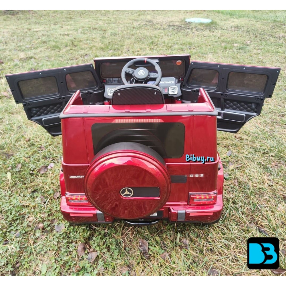 Детский электромобиль Mercedes-Benz G63 (K999KK)-4 WD вишневый глянец