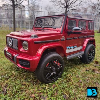 Детский электромобиль Mercedes-Benz G63 (K999KK)-4 WD вишневый глянец