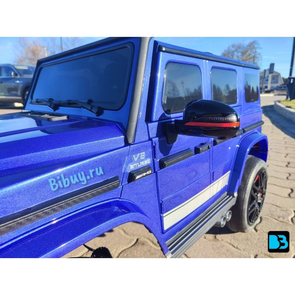 Полноприводный Гелик Mercedes-Benz G63 (K999KK)-4 WD синий глянец