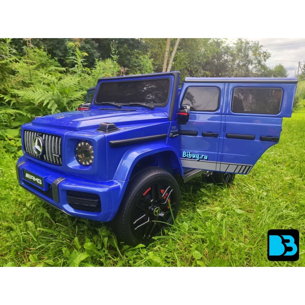 Полноприводный Гелик Mercedes-Benz G63 (K999KK)-4 WD синий глянец