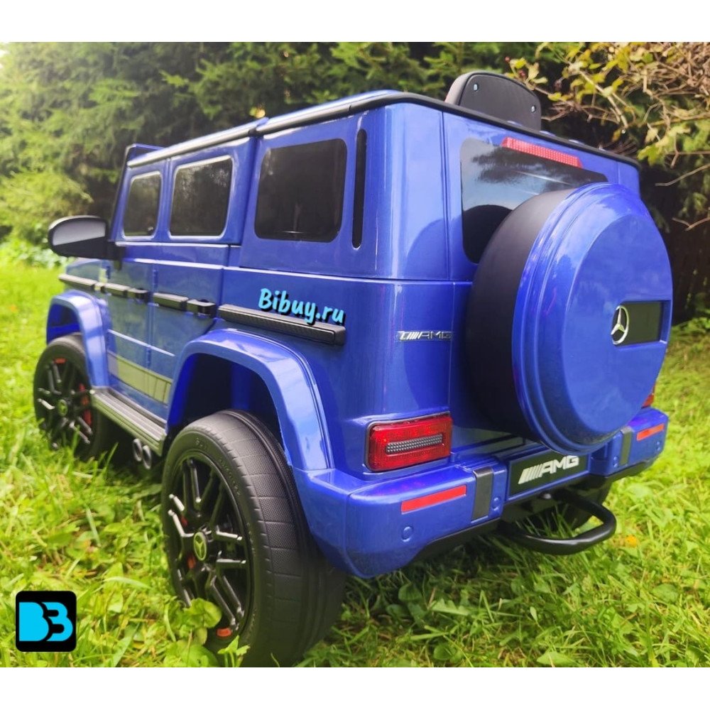 Лицензионный электромобиль Mercedes-Benz G63 (K999KK) синий глянец