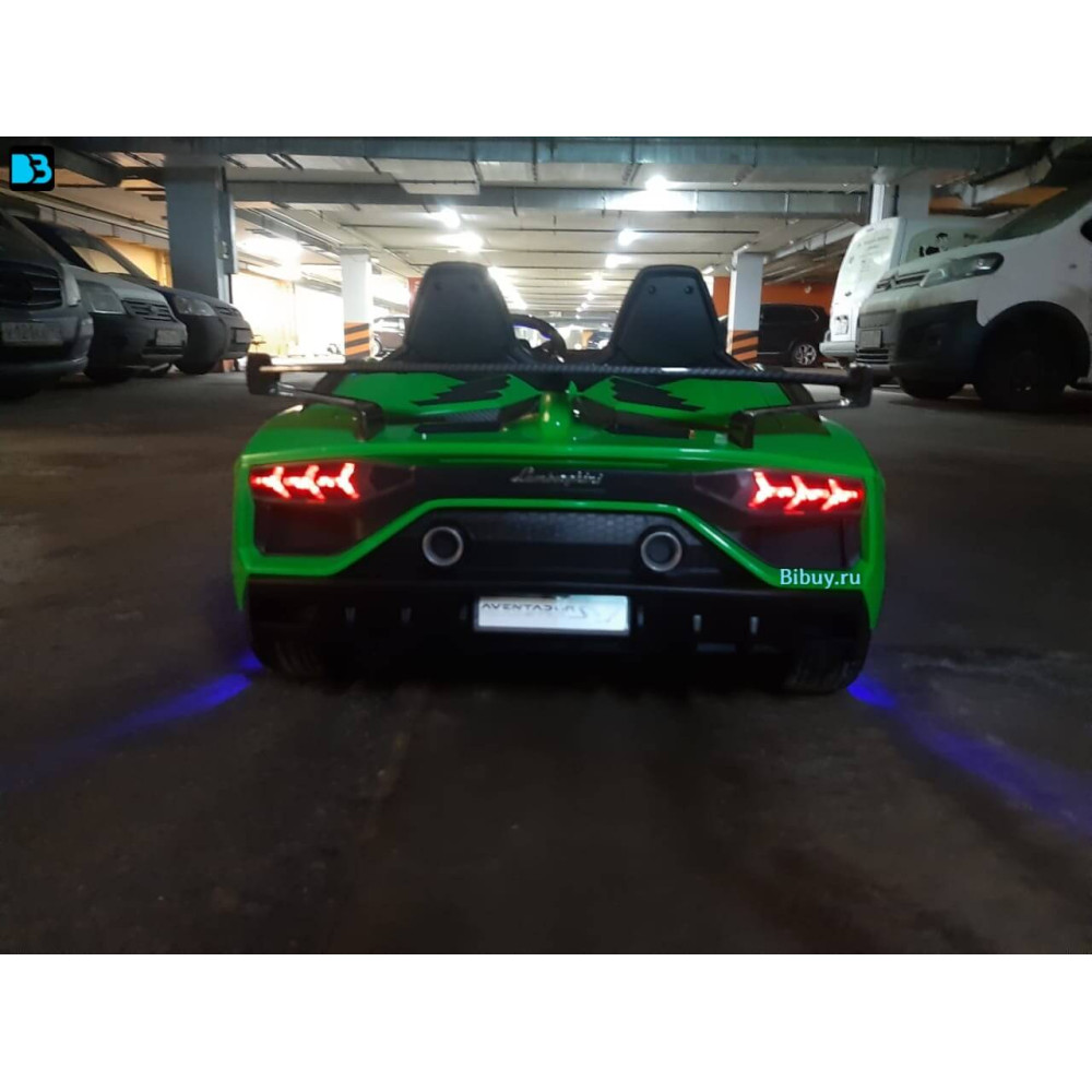 Электромобиль Lamborghini Aventador SVJ (A111MP) зеленый, с пультом