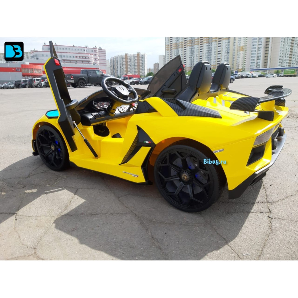 Детский электромобиль Lamborghini Aventador SVJ (A111MP) желтый