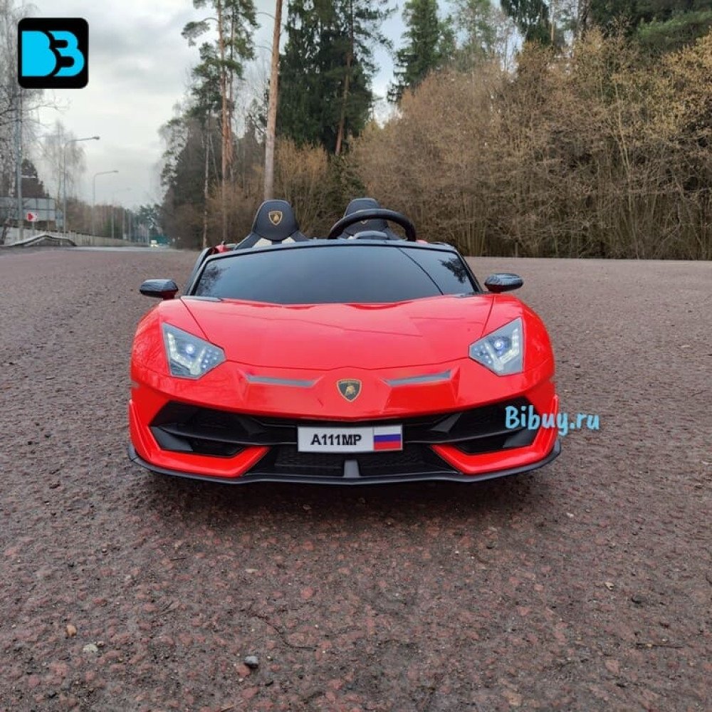 Электромобиль Lamborghini Aventador SVJ (A111MP) красный