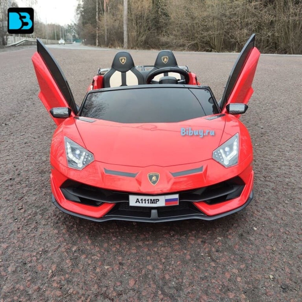 Электромобиль Lamborghini Aventador SVJ (A111MP) красный