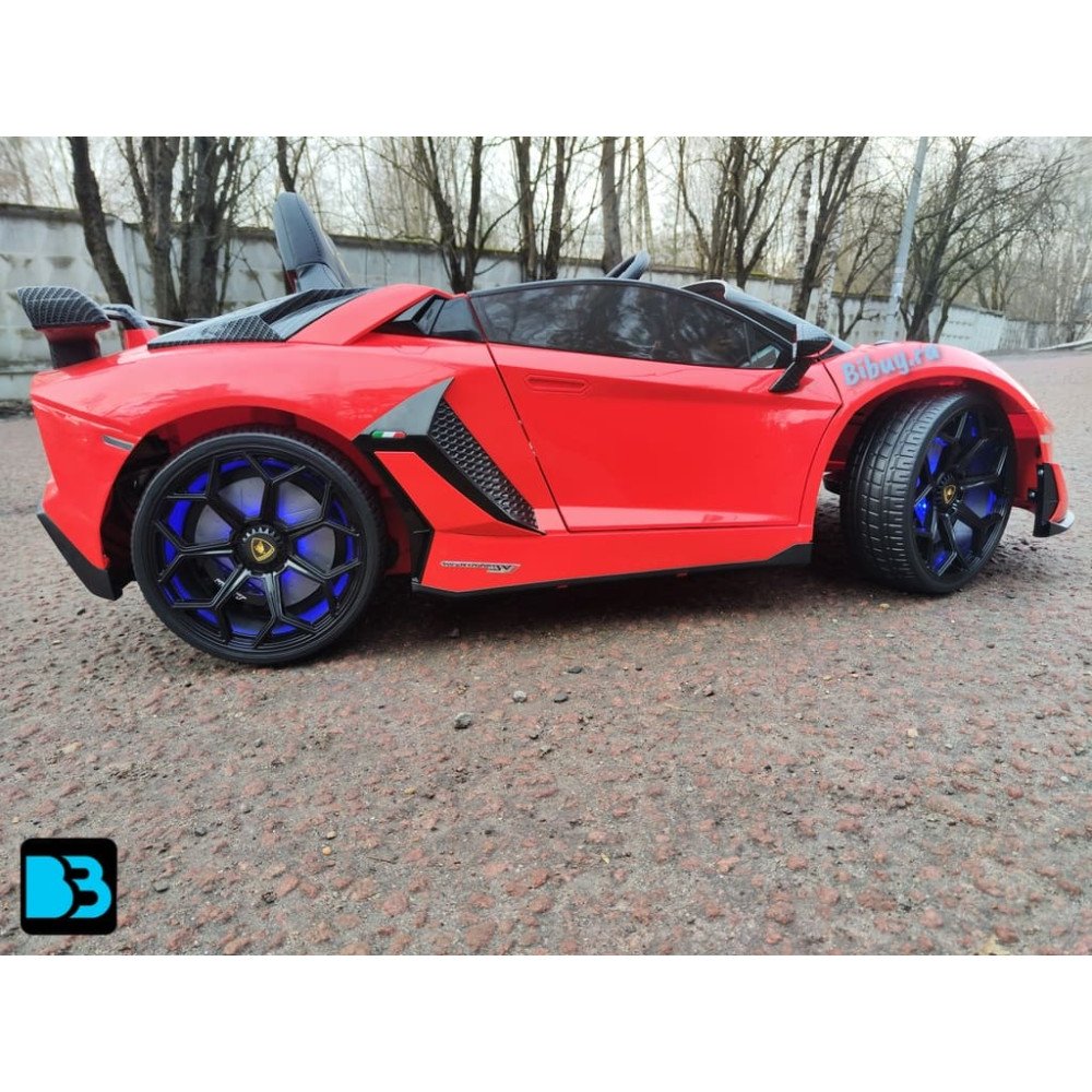 Электромобиль Lamborghini Aventador SVJ (A111MP) красный
