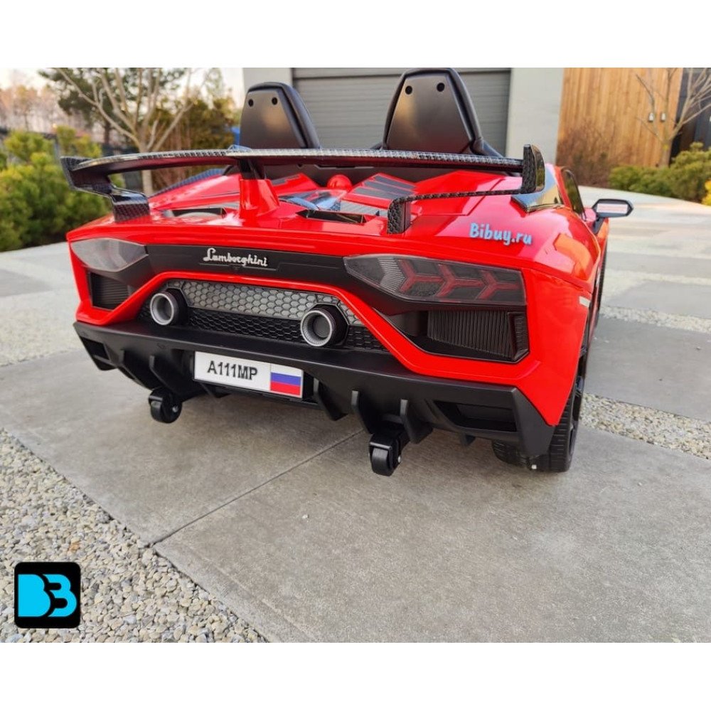 Электромобиль Lamborghini Aventador SVJ (A111MP) красный