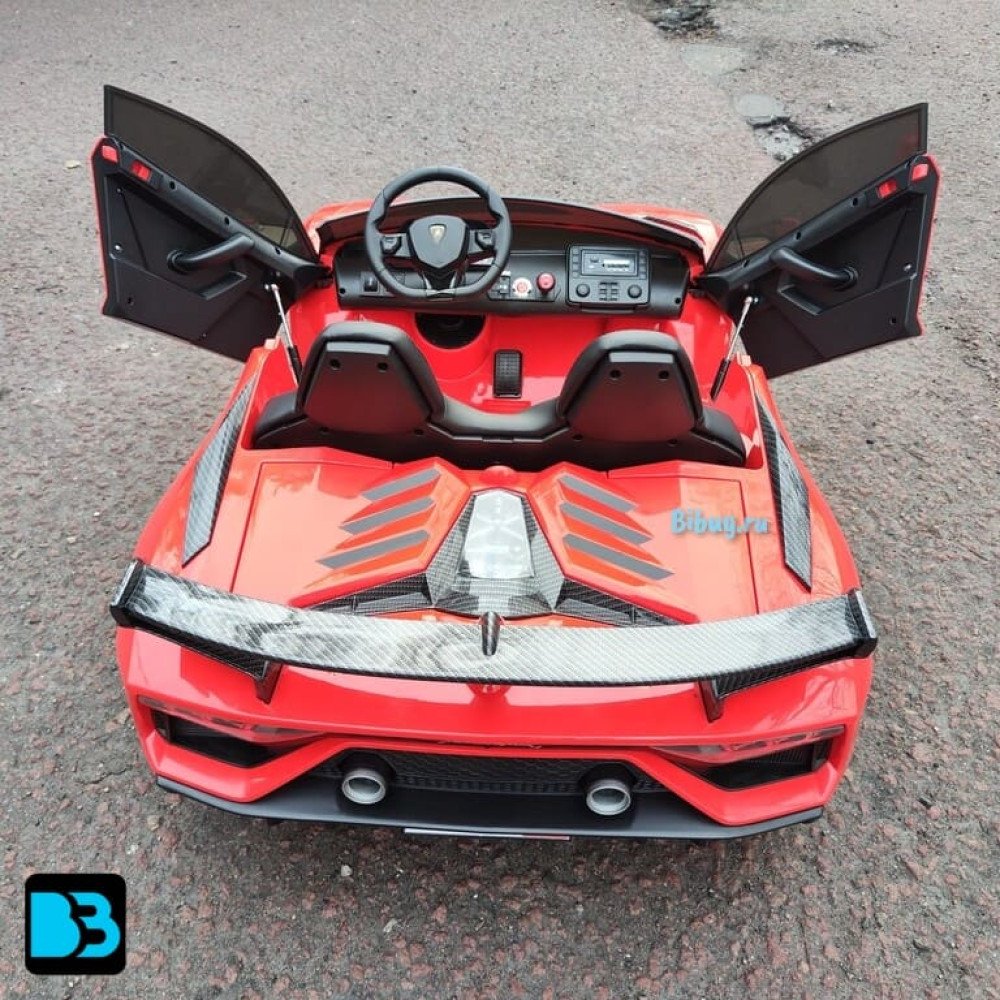 Электромобиль Lamborghini Aventador SVJ (A111MP) красный