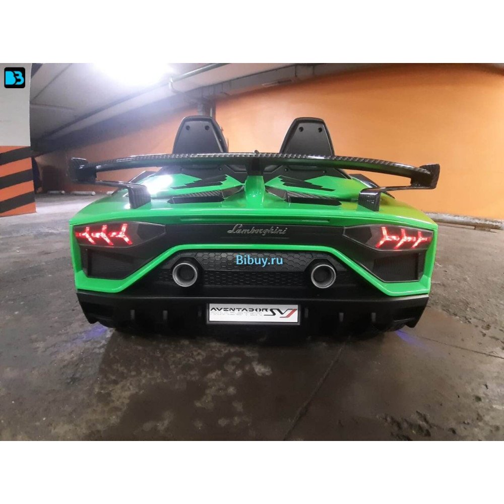 Электромобиль Lamborghini Aventador SVJ (A111MP) зеленый, с пультом