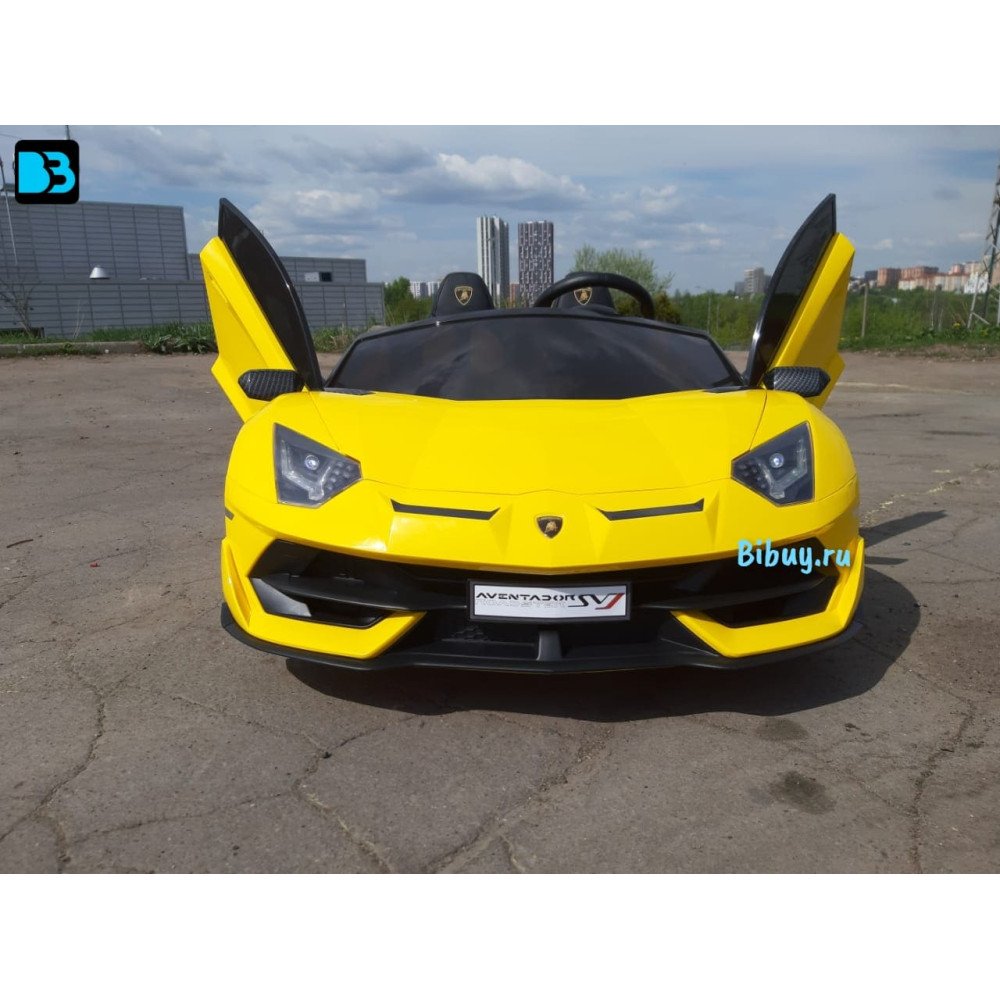 Детский электромобиль Lamborghini Aventador SVJ (A111MP) желтый