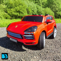 Электромобиль джип Porsche Cayenne М005БХ красный, 12 км/ч