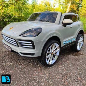 Детский электромобиль Porsche Cayenne М005БХ серый