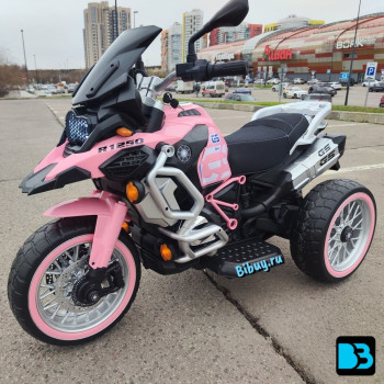 Детский электромотоцикл М111БХ розовый
