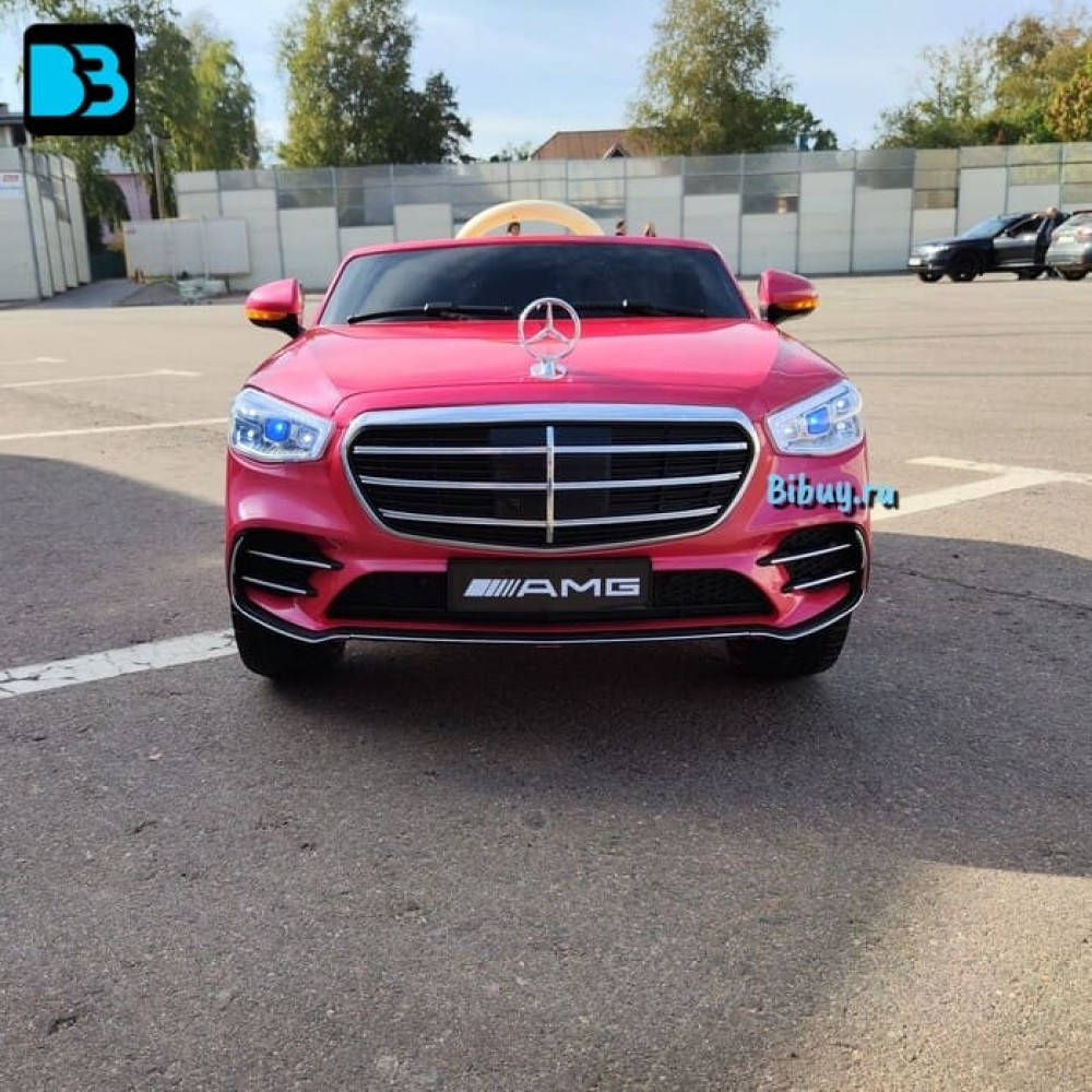 Детский электромобиль Mercedes-Benz М333БХ розовый глянец