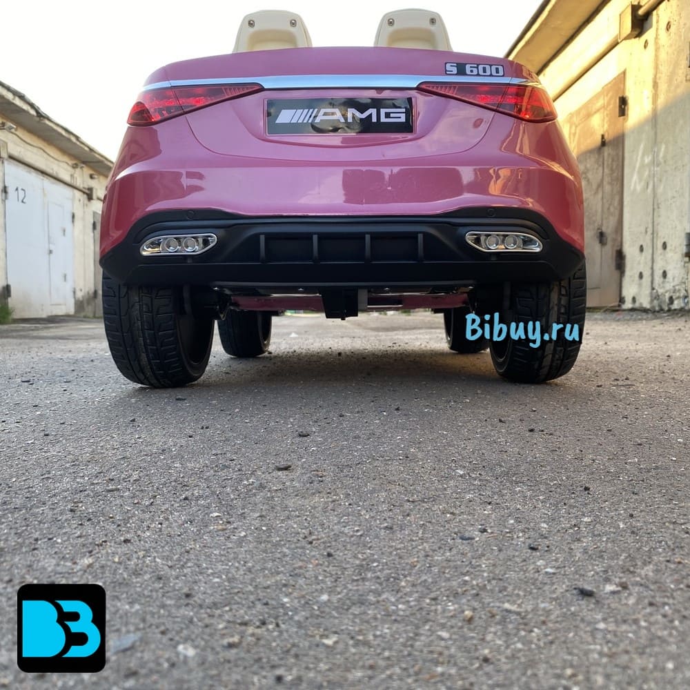 Детский электромобиль Mercedes-Benz М333БХ розовый глянец