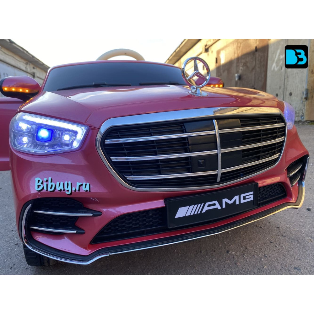 Детский электромобиль Mercedes-Benz М333БХ розовый глянец