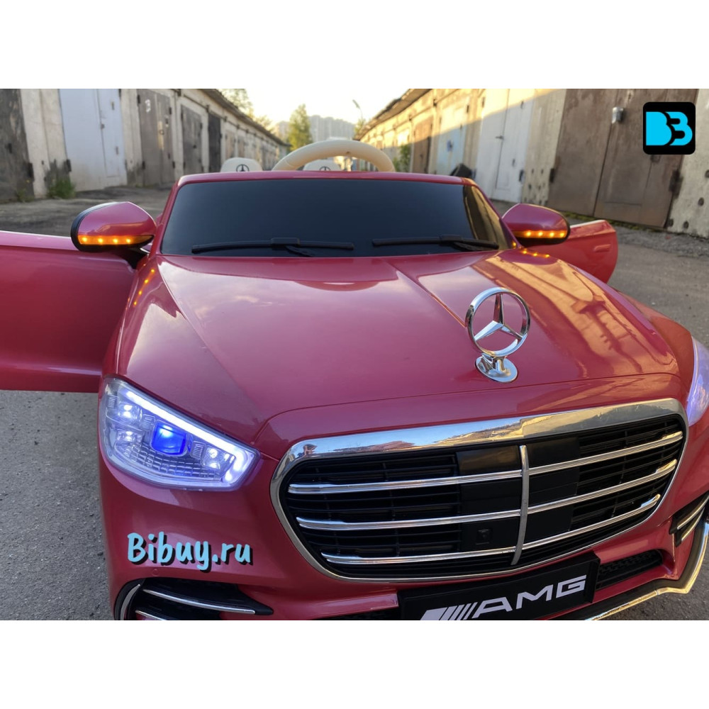 Детский электромобиль Mercedes-Benz М333БХ розовый глянец