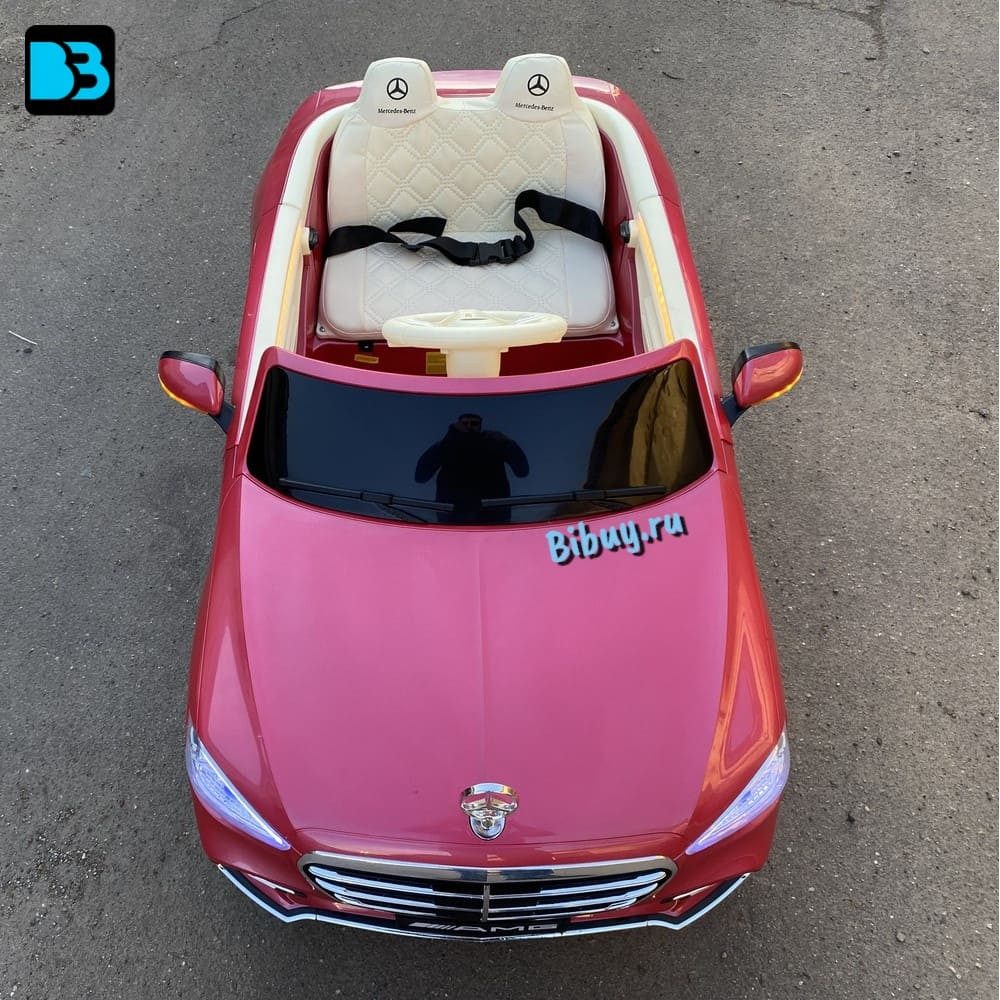 Детский электромобиль Mercedes-Benz М333БХ розовый глянец