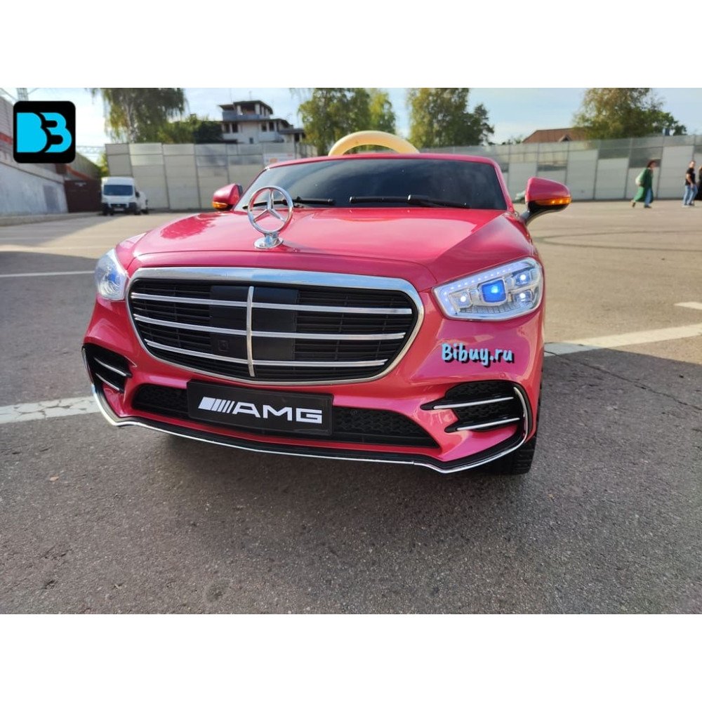 Детский электромобиль Mercedes-Benz М333БХ розовый глянец